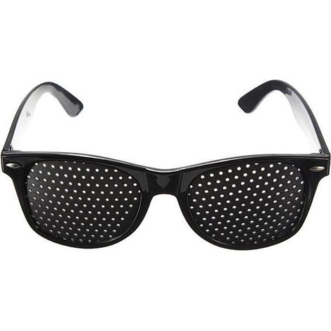 NEUFU Lunettes Trous Sténopé Grille Vision Améliorer Vue Exercice Yeux Pinhole Glasse (1/3)