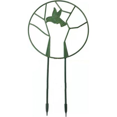 Tuteur rond pour plantes grimpantes, structure de support en fer avec revêtement antirouille, support pour plantes grimpantes