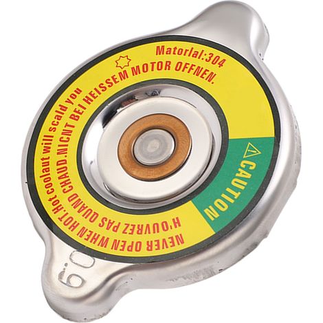 Bouchon standard de réservoir de carburant diesel/couvercle de protection pour réservoir d'eau moteur, adapté aux véhicules lourds tels que les excavatrices et les chargeuses, taille moyenne, jaune. (1/5)