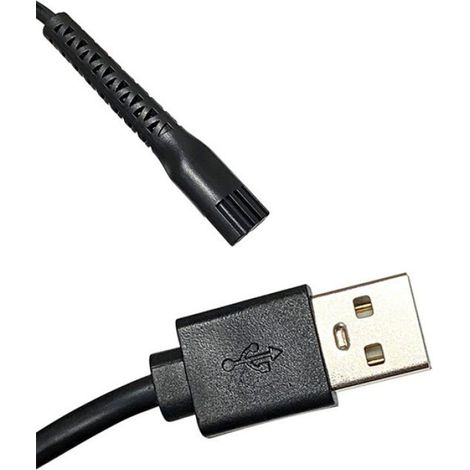 Câble De Charge USB - Pour Tondeuses À Cheveux Électriques Wahl Modèles 8148 8591 8504 8509 1919 2240 2241 - Noir - 1 Pièce (1/5)