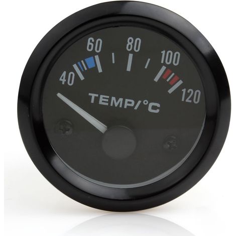 Indicatore di temperatura del liquido di raffreddamento per auto a LED bianco universale da 5,2 cm, 12 V, 40-120 W