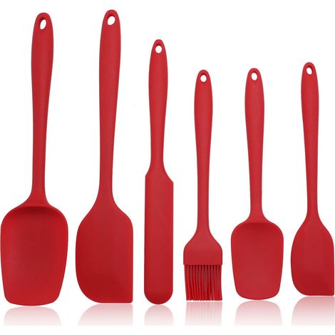 Lot de 2 Spatules en Silicone, Bordures Fines Souples, Résistant Chaleur -40°C à 315°C, Pour Cuisson et Pâtisserie (1/5)