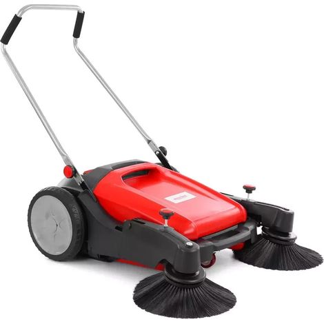 HECHT Kehrmaschine mit zwei Bürsten, 105 cm, 48 Liter
