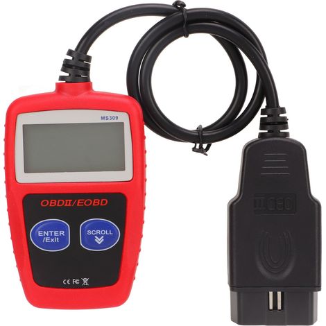 Ortviai Lecteur de codes OBD2 CAN BUS MS309 avec écran LCD rétroéclairé et haute précision (1/5)