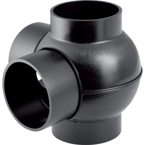 Geberit GE PE Doppel-Kugelabzweiger 88,5 Grad/90 Grad d 110/110mm 367335 367.335.16.1 (1/5)