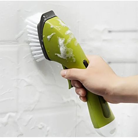 Brosse multifonctionnelle de pot de nettoyage de cuisine, brosse de crevasse de brosse de plancher de carrelage mural (1/2)