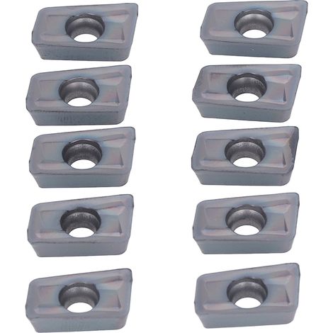 Lot de 10 plaquettes de tournage en carbure étamé pour fraisage CNC, résistantes à l'usure, vitesse de coupe élevée, outil de finition pour tour (1/5)