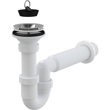 Sifón para fregadero, colador de acero inoxidable DN80