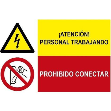 Señal combinada Riesgo de incendio Solo personal autorizado SEKURECO                 Adhesivo vinilo