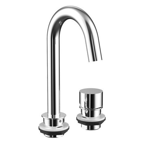 emco evo, batterie de lavabo, 2 trous, saillie 120mm, sans (1/5)
