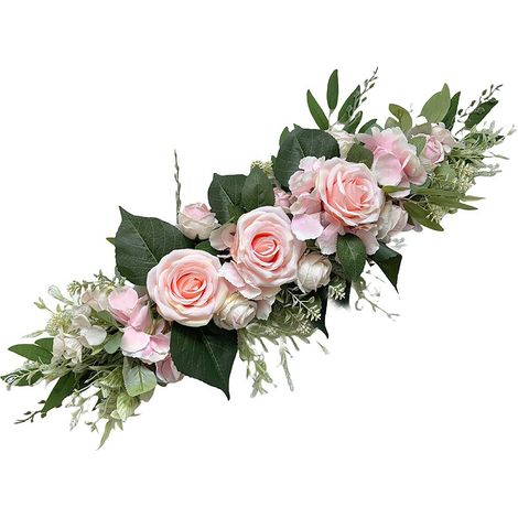 Fleurs de bienvenue (roses), fleurs artificielles, roses simulées, fleurs pour le dossier des chaises de mariage, guirlandes de fleurs pour table, décorations florales pour miroirs, décorations d'arch (1/2)