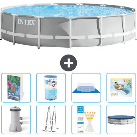 Intex Piscina Prism Frame Rotonda - 457x107 cm - 9-pezzi  S635