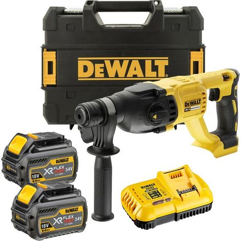 Dewalt DCH133T2 18v SDS+ Brushless Hammer SDS Drill 2 x 6.0ah Battery Tstak Case (1/4)
