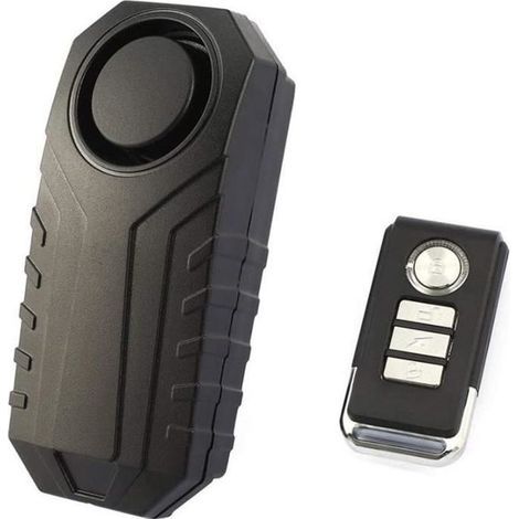 Diebstahlsicheres Radschloss, kabelloser Diebstahlalarm, sehr laut (113 dB), 6 Töne, für Motorrad, Fahrrad, Auto, Fahrzeug, wasserdicht (1/4)