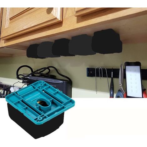 Support mural - adapté pour makita 18V - BL1830 (avec 10 vis, sans batterie) - batterie makita - BL1860 - BL1850 - BL1840 - 5 pièces (1/5)