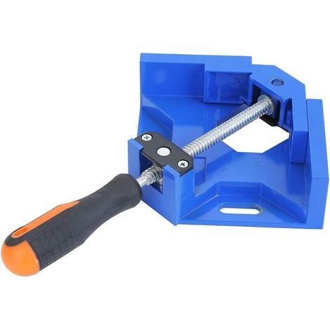 Morsetto ad angolo retto da 90 gradi, morsa ad angolo regolabile in lega di alluminio per impieghi gravosi per lavorazione del legno, armadi, cassetti, carpenteria, saldatura 402309 (1/4)