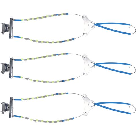 Lot de 3 chaînes à neige universelles antidérapantes pour pneus de voiture, adaptées aux routes verglacées, boueuses et sablonneuses. (1/5)