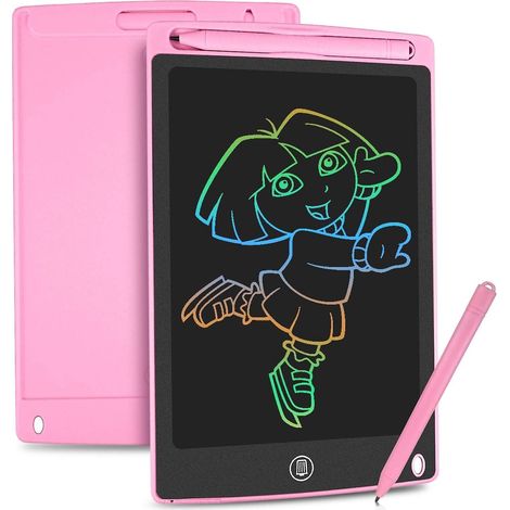 tableau D'criture Lcd Couleur 8,5 Pouces (rose), Planche Dessin Graphique Serrure Cl Criture Doodle Conseil Jouet Pour Enfants Garon Et Fille Ca (1/5)