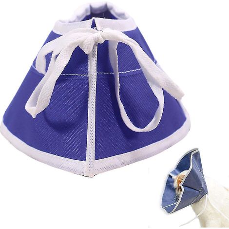 Collar de convalescence doux pour chat, cône de protection en non-tissé, collier élisabéthain respirant, cicatrisation optimale, modèle spécial post-opératoire pour chats, taille ajustable (1/4)