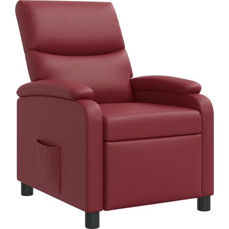 Fauteuil inclinable Bordeaux Simili cuir vidaXL (1/5)