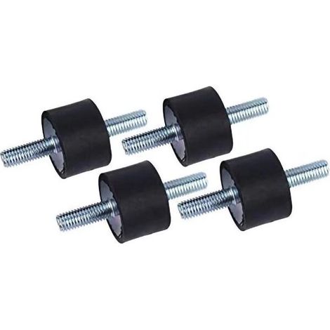 Ulisem4pcs Supports en Caoutchouc d'Isolant Anti-vibration M8 30 x 20 Supports Amortisseurs de Vibrations Isolateur en Caoutchouc Anti-vibration avec Vis (1/4)