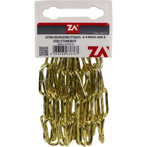 CATENA MAGLIA LUNGA RITORTA 4,0 MM 2,5 M OTTON