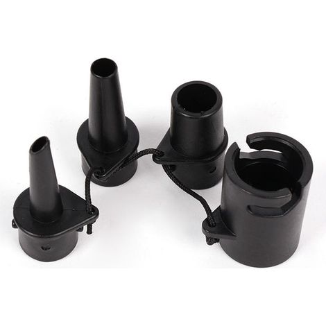 4 Pièces Buses de Remplacement de Pompe à Air en Nylon, Adaptateur de Pompe à 4 Buses pour Bateaux Gonflables, Têtes de Pompe Gonflables Anti-Fuite Buses de Rechange pour Pompe à Air (1/5)