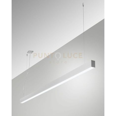 MILLET SOSPENSIONE ALLUMINIO  3000K 3380LM 23W OPALE DIMMERABILE DALI IP40 100CM