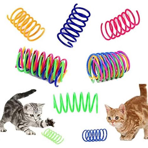 12 bunte Federspielzeuge für Katzen, kreatives Katzenspielzeug von Petnice für Kätzchen, BPA-frei, robust und aus schwerem Kunststoff, interaktives Spielzeug zum Zeitvertreib und zur Fitness. (1/5)