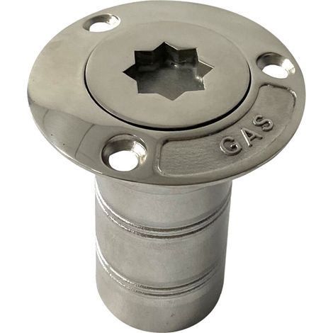 Nouveau bouchon de réservoir de carburant/entrée/sortie d'eau en forme de fleur de prunier de 38 mm, quincaillerie marine et accessoires de yacht, acier inoxydable GAS 38 mm. (1/3)