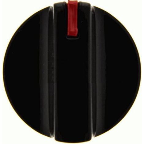 Mando cocina Balay Negro sin eje 6 mm.