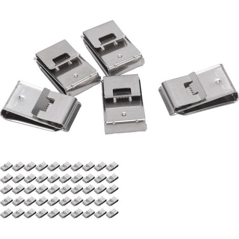 50 serre-câbles 3 fils pour panneaux solaires et câbles photovoltaïques, lot de fixation robuste. (1/5)