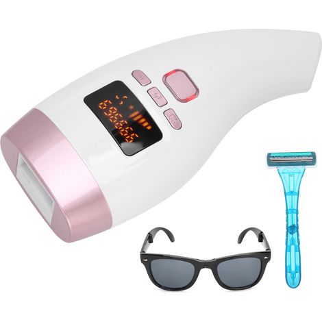 Appareil d'épilation à refroidissement par 990 000 flashs, unisexe, convient pour l'épilation des jambes, des aisselles et des bras, prise standard britannique 110-240 V. (1/5)