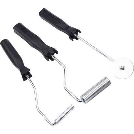 Ej.Life 3pcs Rouleau Débulleur, Bulle Paddle Outil, Fibre de Verre d’Alliage d’Aluminium, kit