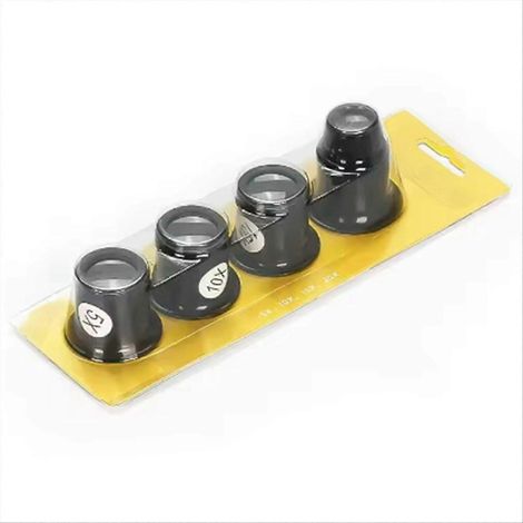 4-teiliges Uhrenreparatur-Werkzeugset: 5- bis 20-fache Vergrößerungsgläser für die Uhrenreparatur. (1/5)