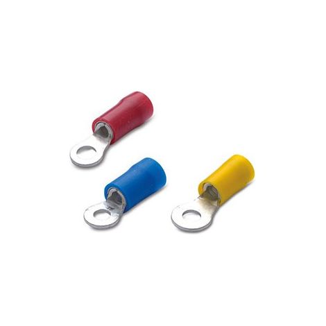 Cosse de câble à œillet 2,5  mm Preisolees Rouge Trou 5 BM