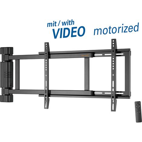 My Wall Wall Mount de HP29-1L Motorisierte und drehbare Wandhalterung, vollautomatisch, schwenkbar bis zu 170°, VESA 200 x 200 - 600 x 400, belastbar bis zu 50 kg, inklusive RF-Fernbedienung mit de-Fu