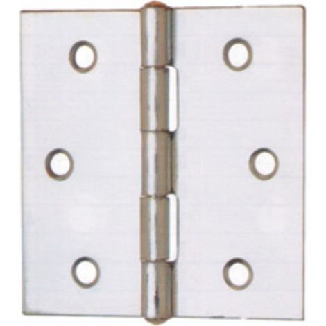 CERNIERA PERNO FISSO 121 ACC ZINC  80 X 80 MM Q.TA 24