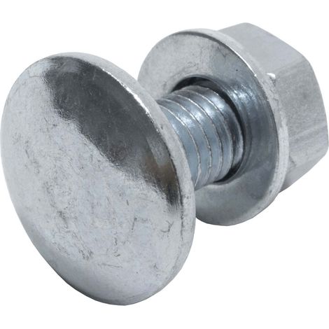 PROTEKTOR Flachkopfschraube M8.8, Trockenbau Schrauben 100 Stück, M8 x 20 SW 13, A1 Silber Zubehör Deckenprofile Trockenbau, Made in Germany