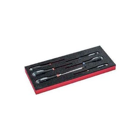 Bahco Fit&Go 1/3 Einlage mit Schlitz-, Phillips- und Pozidriv-Schraubendrehern - 6-tlg. (1/5)