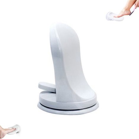 Set da 1 pezzo - Fornello per la doccia - Tagliapiedi per la doccia - Fornello per i piedi con ventosa potente - Strumento per la cura delle gambe - Fornello per la doccia senza foratura - Fornello an