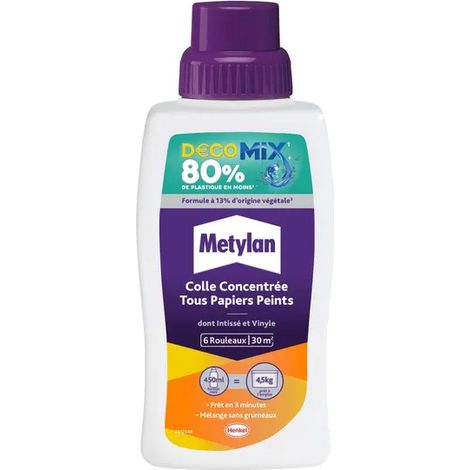 Colla Concentrata per Carta da Parati Decomix Bottiglia 450ml - Metylan