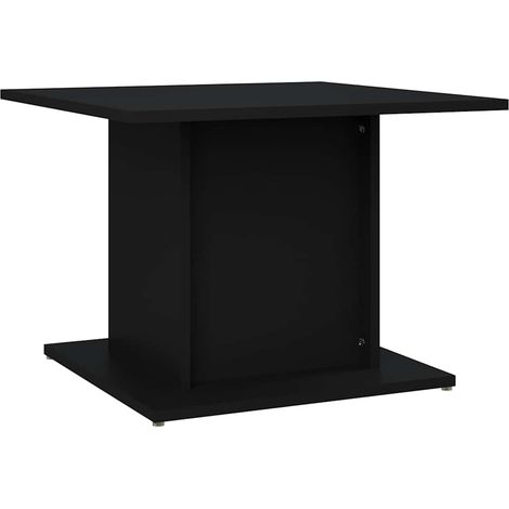 Maison Exclusive - Table basse noir 55,5x55,5x40 cm bois d'ingénierie (1/5)