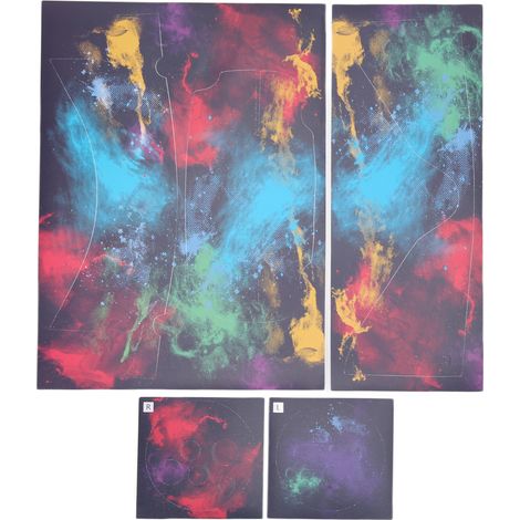 Abnehmbarer PVC-Schutzaufkleber für Oculus Quest 2 – Dekorative Folie mit Aquarellmustern und leuchtenden Farben (1/5)