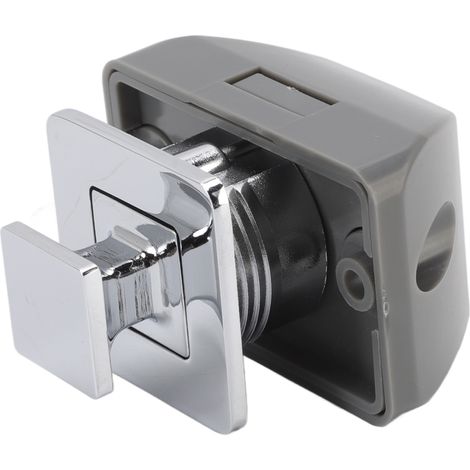 Bouton poussoir pour placard en alliage de zinc, serrure sans clé pour tiroir et armoire de camping-car (1/5)