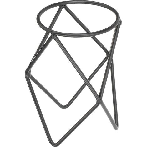 Présentoir pour boules de cristal, support en fer, étagère en métal noir (1/5)