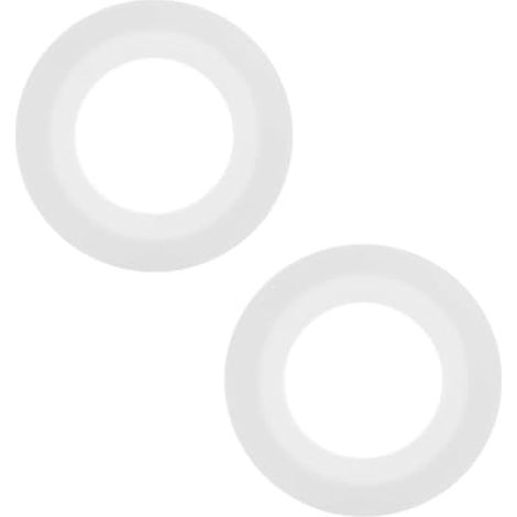 2PCS Joint Chasse d'Eau WC Compatible avec Siamp Optima 49 50, 72 mm x 45 mm Joints Valve Chasse-d'eau Rechange en silicone 34490507 (Blanc) (1/5)
