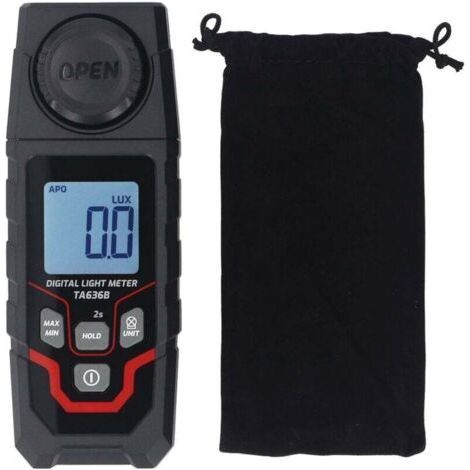 Testeur D'éclairement Numérique, Plage 200000LX, Résolution 0,1LX, pour Diverses Applications D'éclairage (1/3)