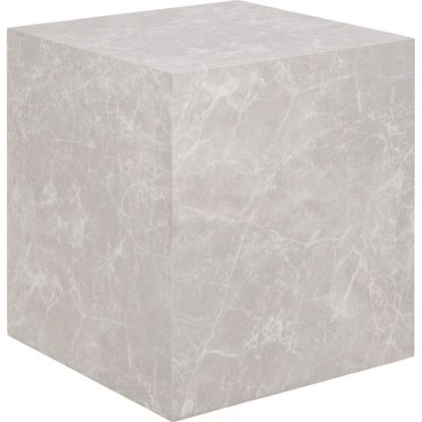 VAST-Table basse décor marbre beige 40x40 cm (1/5)