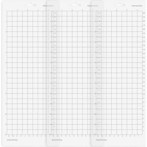 3 tapis de découpe Divers accessoire de portail, PVC, 11,4 x 30,5 cm, pour machine à graver, quilting et scrapbooking (1/5)